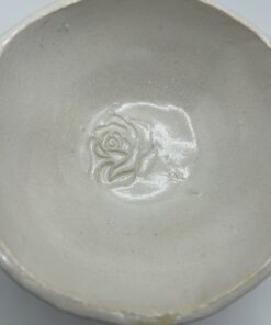 Alternative view of Keramikschüssel "weiße Rose"