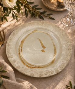 Keramikteller "Couronne d'Or"